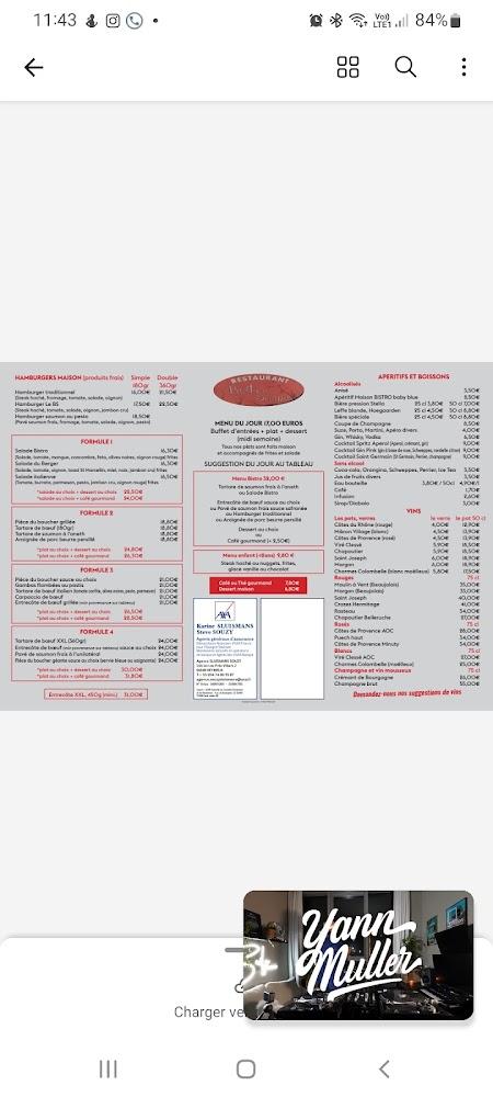 Bistro Saône - Menu Image 4
